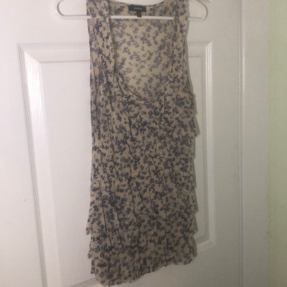 Ruffled floral shirt